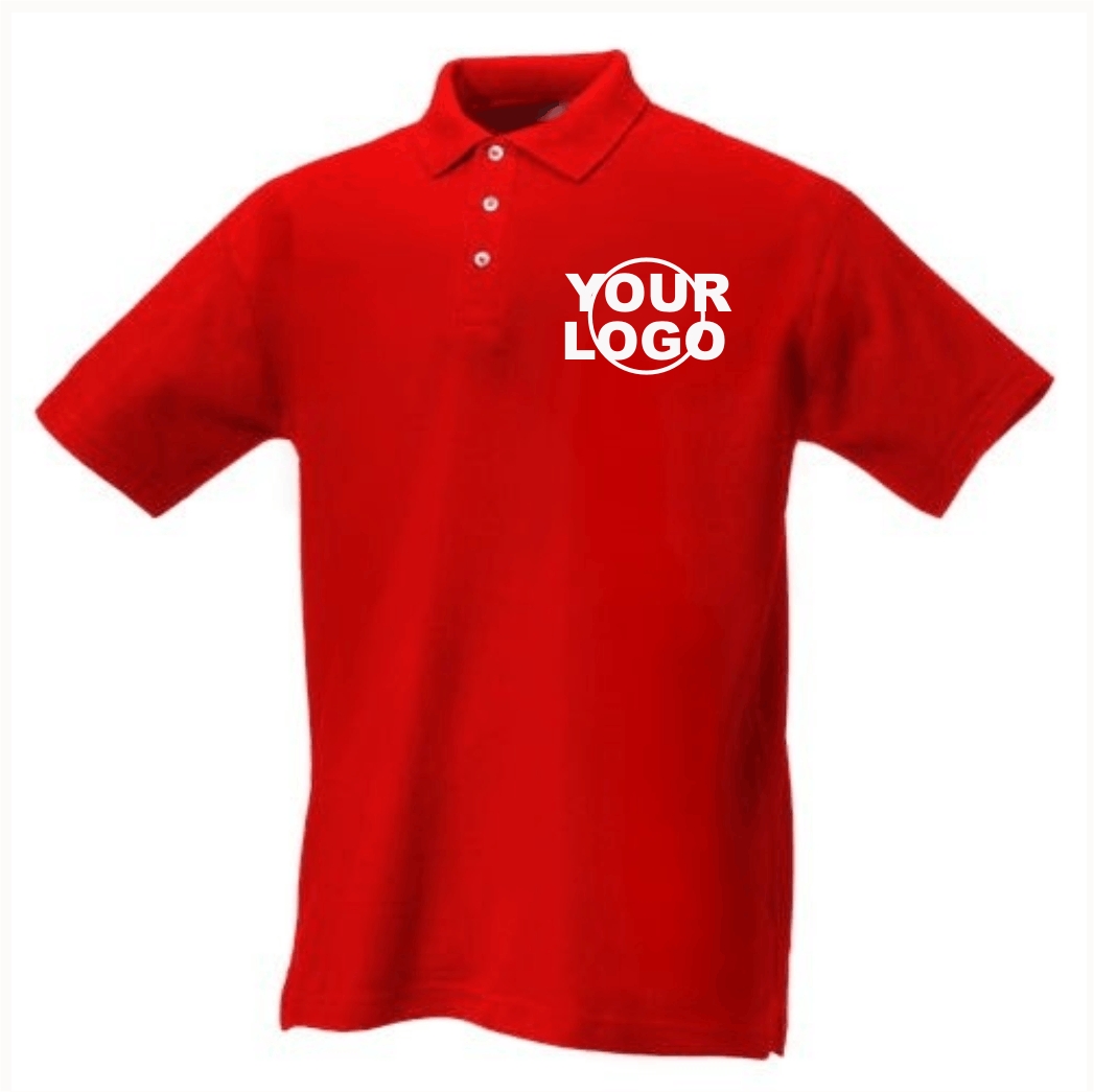 Church Eaton Red Sports Polo – Crested School Wear