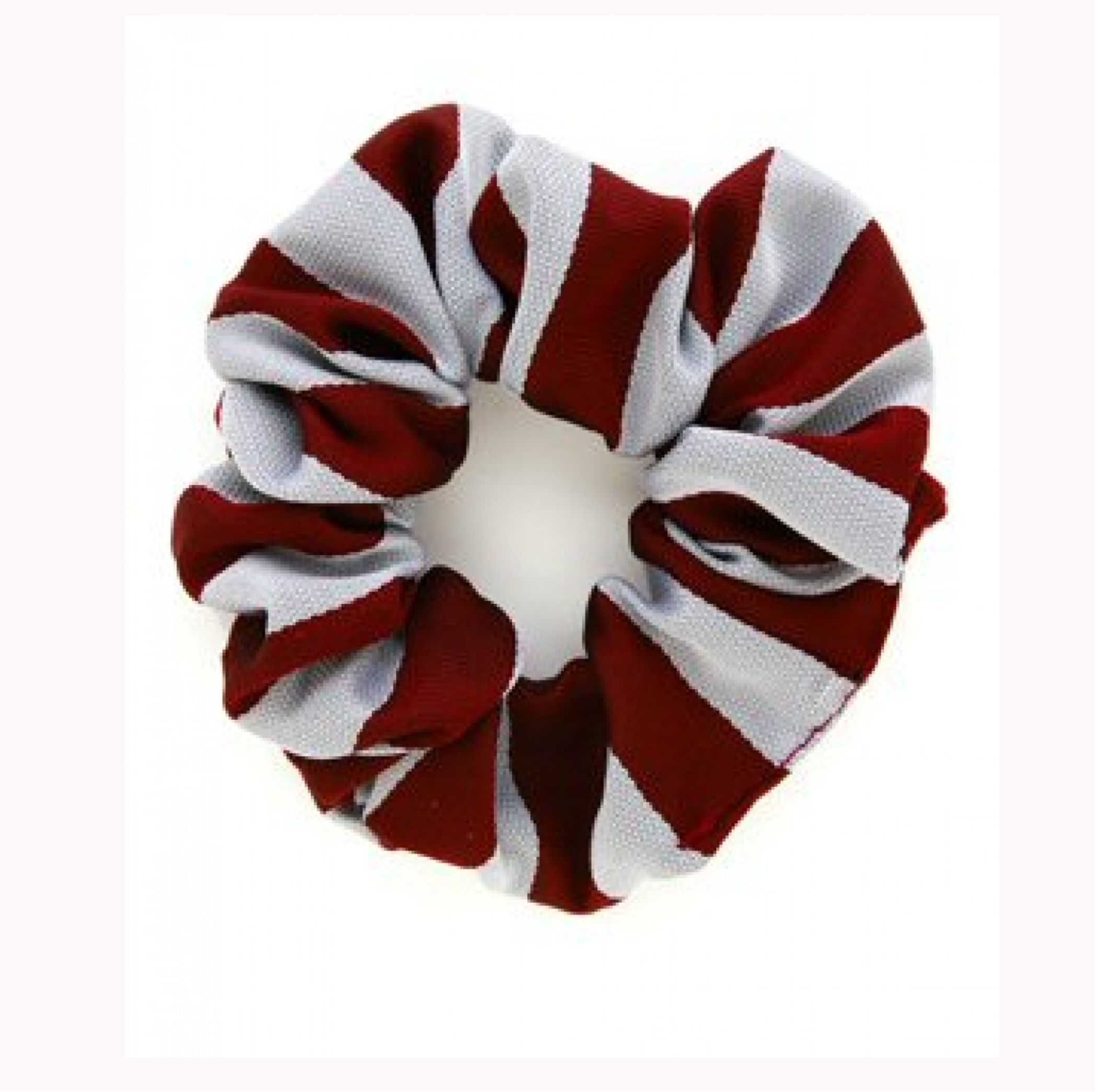 Maroon/White Broad Stripe Scrunchie – Crested School Wear