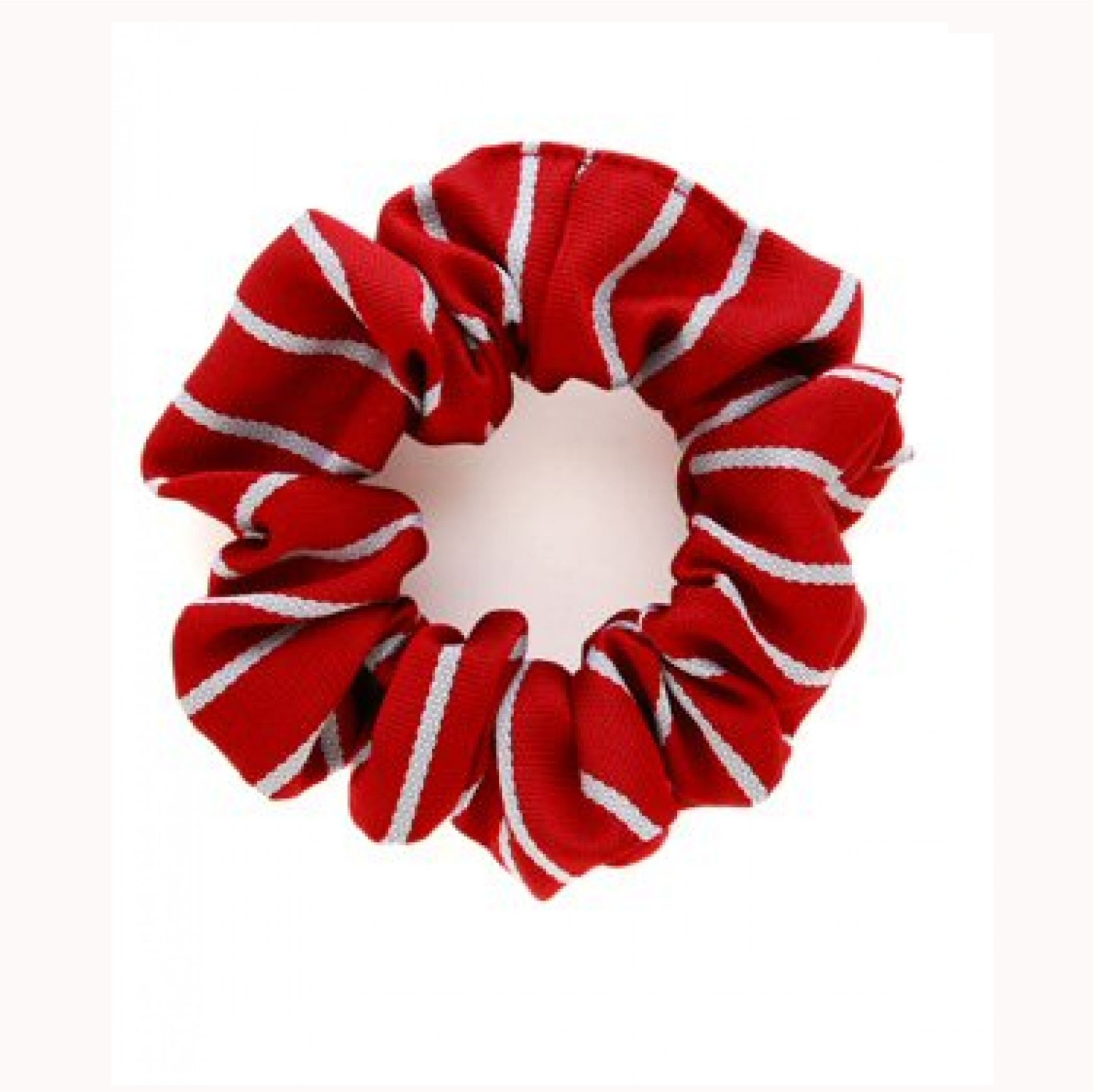 Red/White Thin Stripe Scrunchie – Crested School Wear