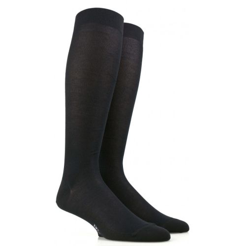 2 Pair Pack Pex Knee High Smooth Knit Socks – Black – Crested School Wear