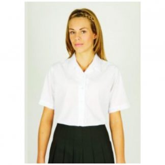 Trutex S/Sleeve Cream Non-Iron Twin Pack Revere Blouse – Crested School Wear